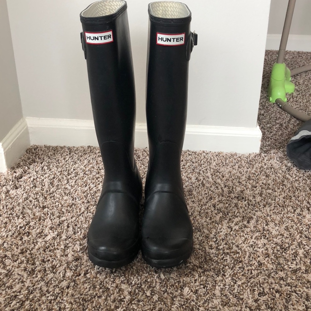 Original Tall Hunter Boots in black
